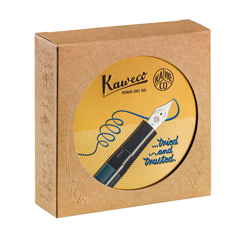 Kaweco Kaweco Sport Piston Filler Starter Set Fountain Pen & Ink Navy & Gold