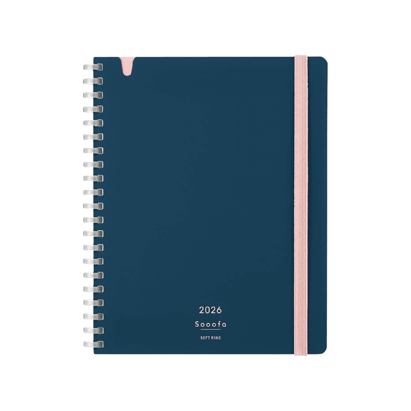 Kokuyo Kokuyo Sooofa Soft Ring 2026 Diary Navy
