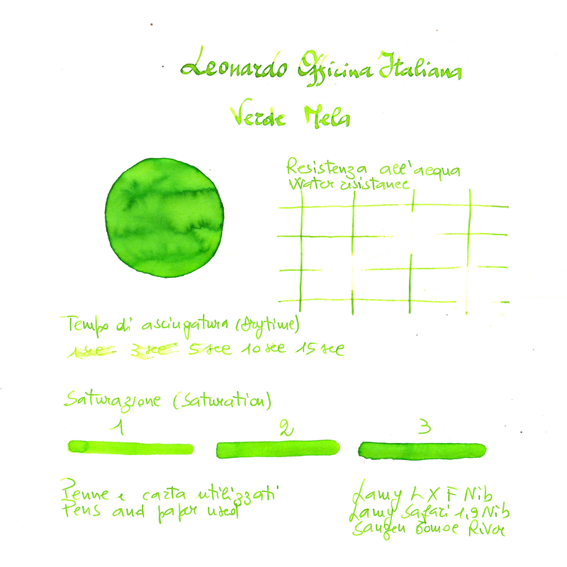Leonardo Officina Italiana Leonardo Apple Green Ink Bottle 40 ml