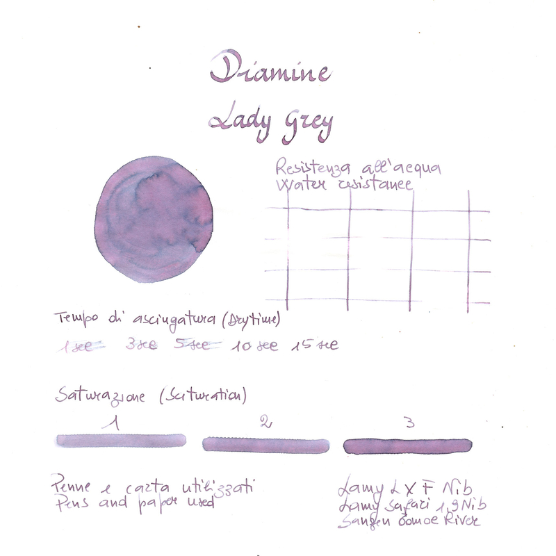 Diamine Diamine Lady Grey Ink Bottle 80 ml
