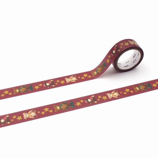 MT Natale 2025 Washi Tape Teddy Bear