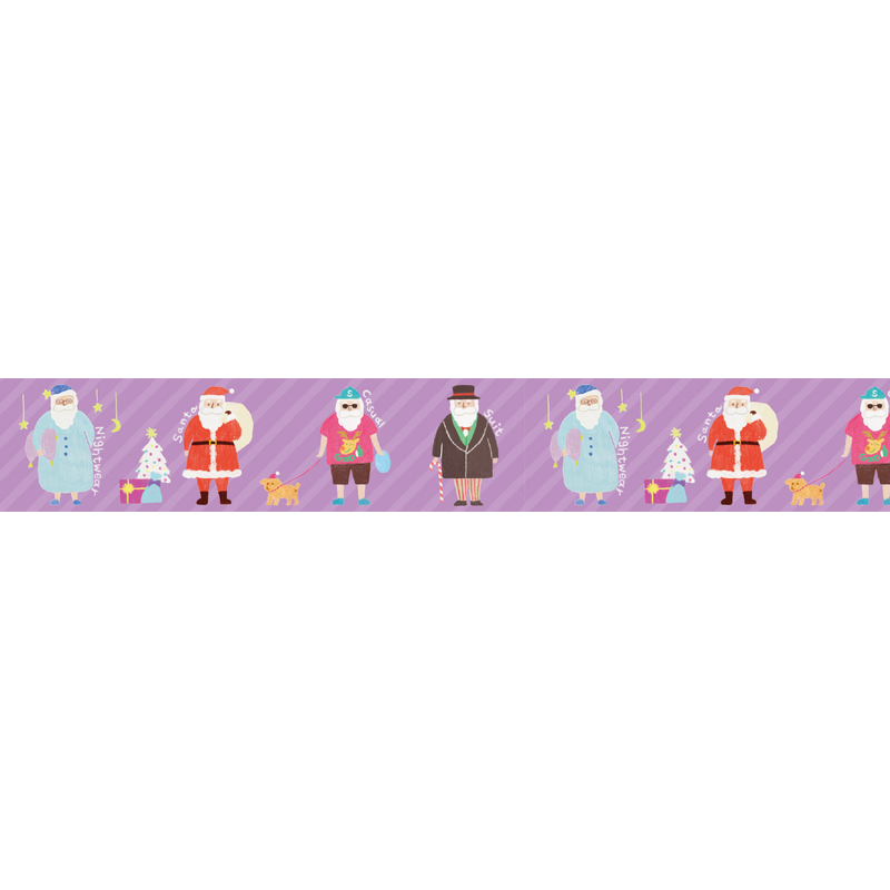 MT Masking Tape MT Natale 2025 Washi Tape Dressed-up Santa