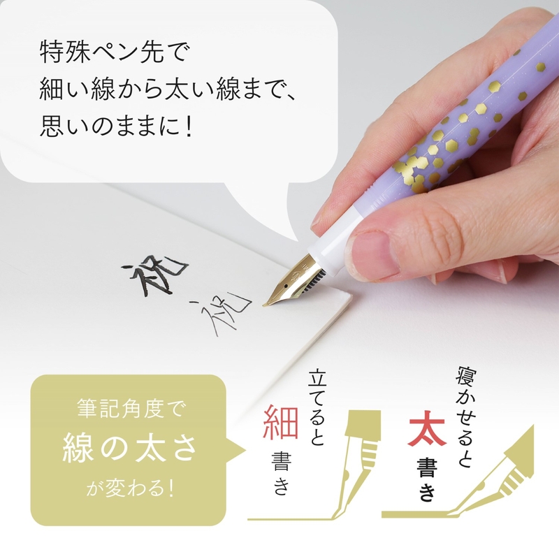 Sailor Sailor Fude De Mannen 30th Anniversary Fountain Pen Confetti Purple
