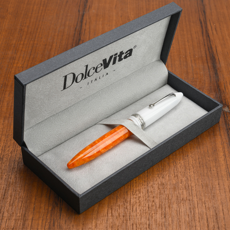 Dolcevita Leonardo x Dolcevita Furore Fountain Pen Terra degli Aranci & Rhodium