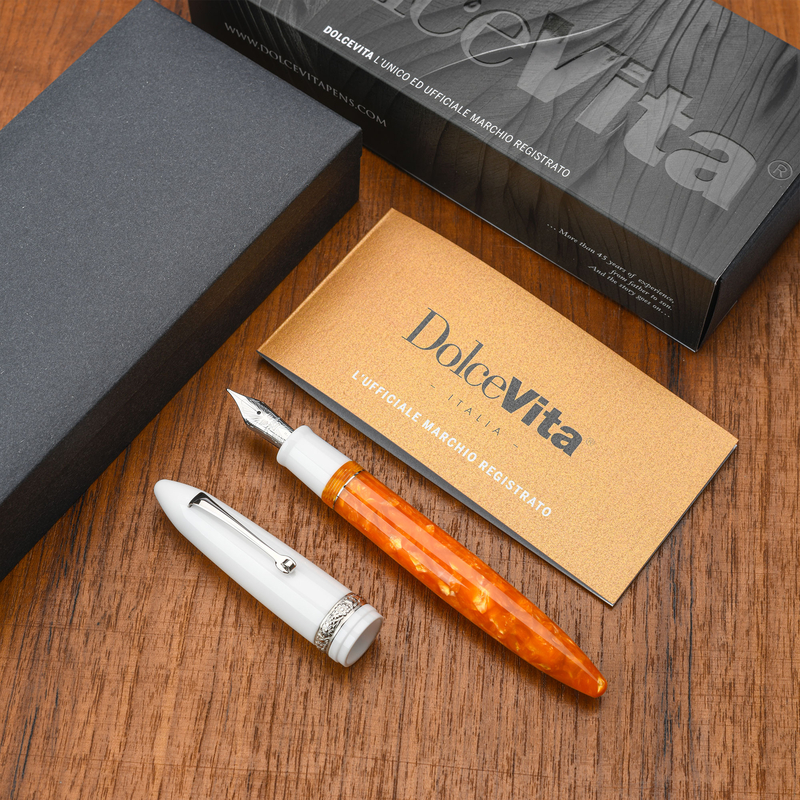 Dolcevita Leonardo x Dolcevita Furore Penna Stilografica Terra degli Aranci & Rodio