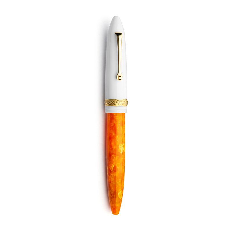 Dolcevita Leonardo x Dolcevita Furore Fountain Pen Terra degli Aranci & Gold