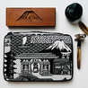 Kyoku Haku Kyoku Haku Pen Case for 10 Pens with Notebook Daruma Black