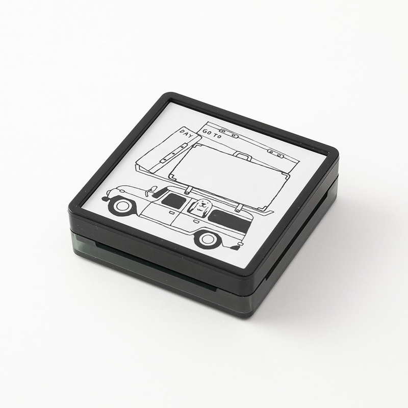 Midori Midori Paintable Stamp Pre-Inked Going Out