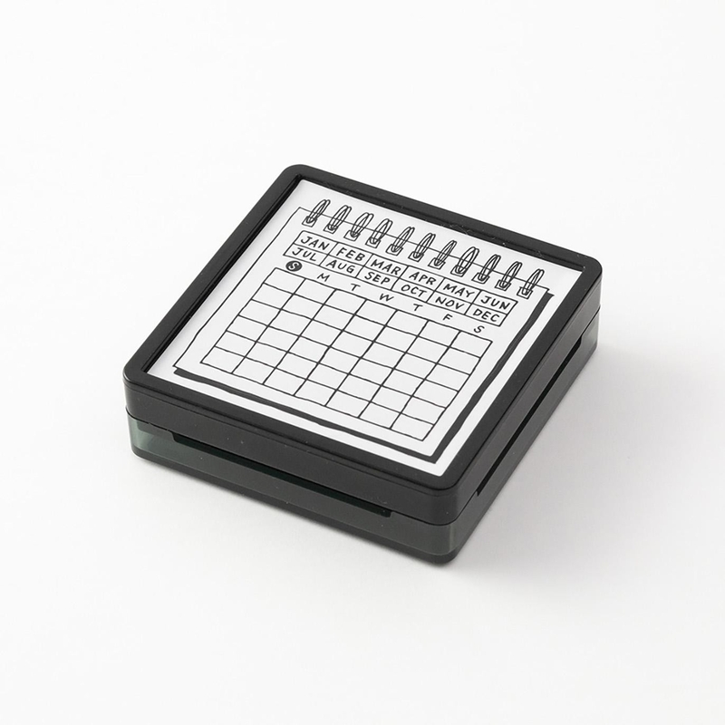 Midori Midori Paintable Stamp Pre-Inked Calendar