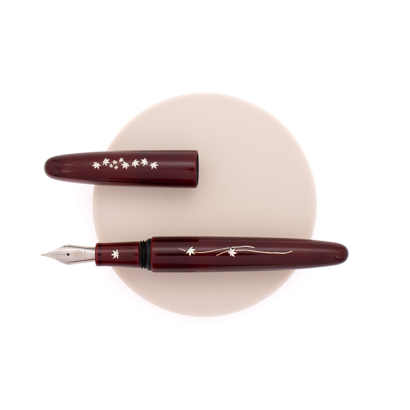 Wancher Wancher Dream Pen Zogan Momiji Penna Stilografica Urushi Aka Tamenuri