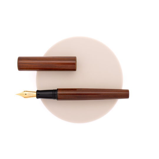 Wancher Sekai Aizu Urushi Penna Stilografica Verawood