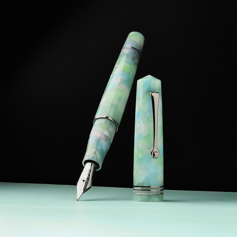 Leonardo Officina Italiana Leonardo Momento Zero Fountain Pen Artica & Rhodium 14k