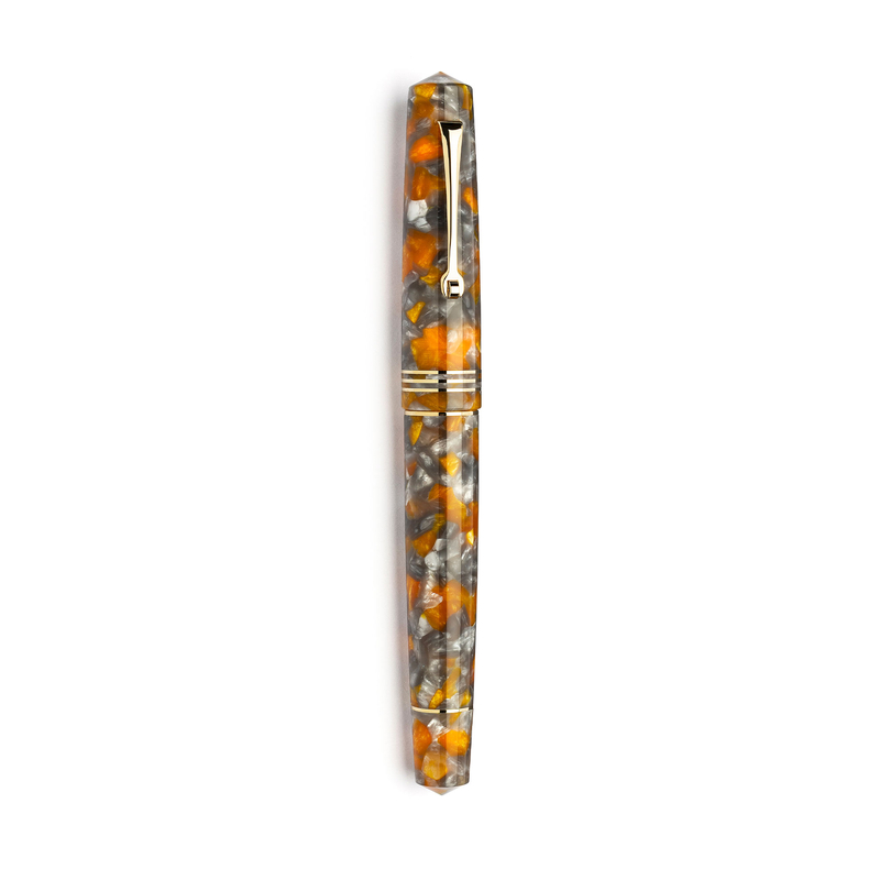 Leonardo Officina Italiana Leonardo Momento Zero Fountain Pen Lava e Cenere & Gold