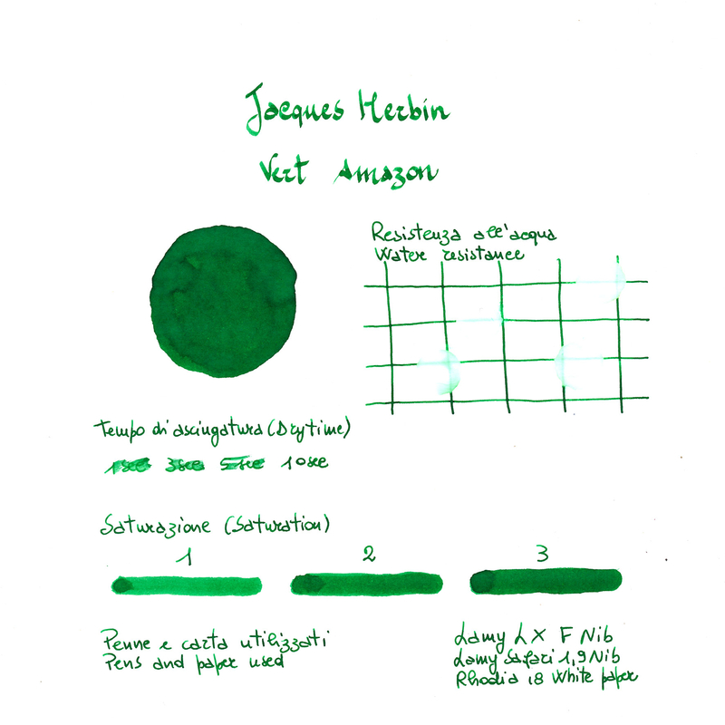 J. Herbin Jacques Herbin Vert Amazone Inchiostro 15 ml