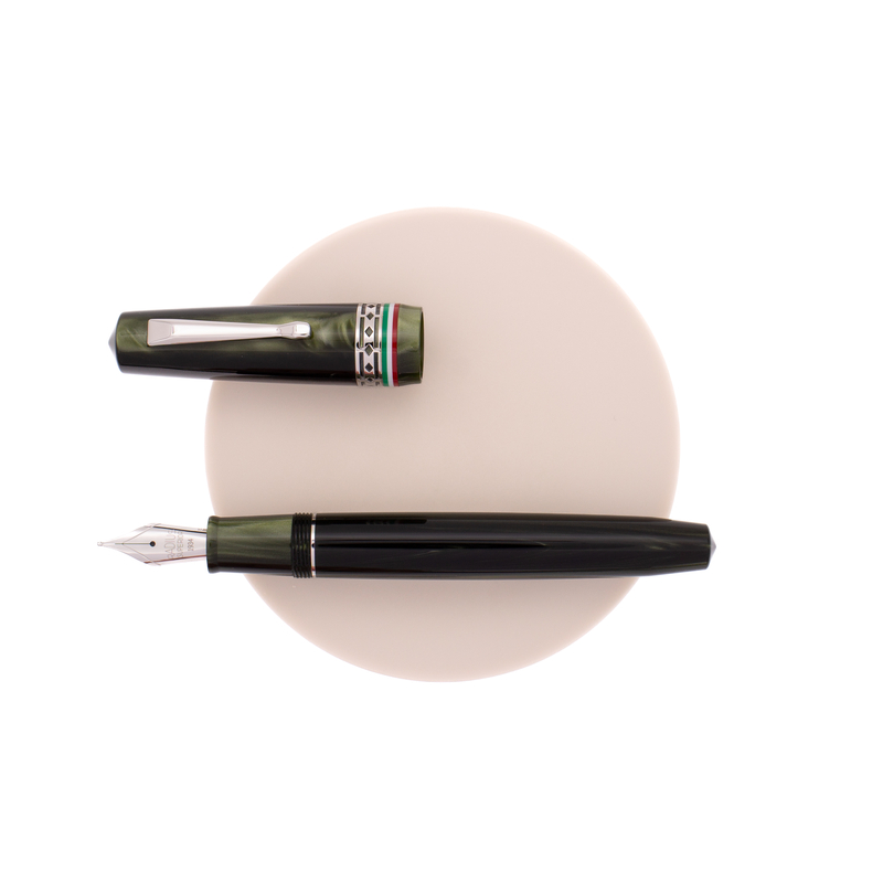 Radius Radius Settimo Penna Stilografica Italia Verde & Rodio Edizione Limitata