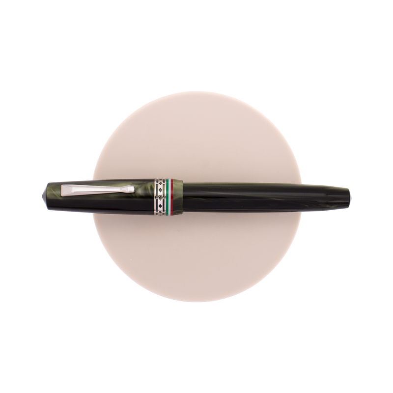 Radius Radius Settimo Penna Stilografica Italia Verde & Rodio Edizione Limitata