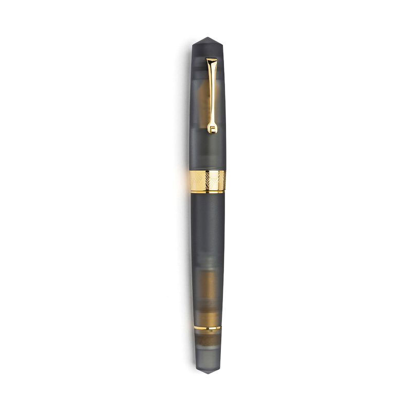 Leonardo Officina Italiana Leonardo Momento Zero Grande Pura Fountain Pen Grey & Gold
