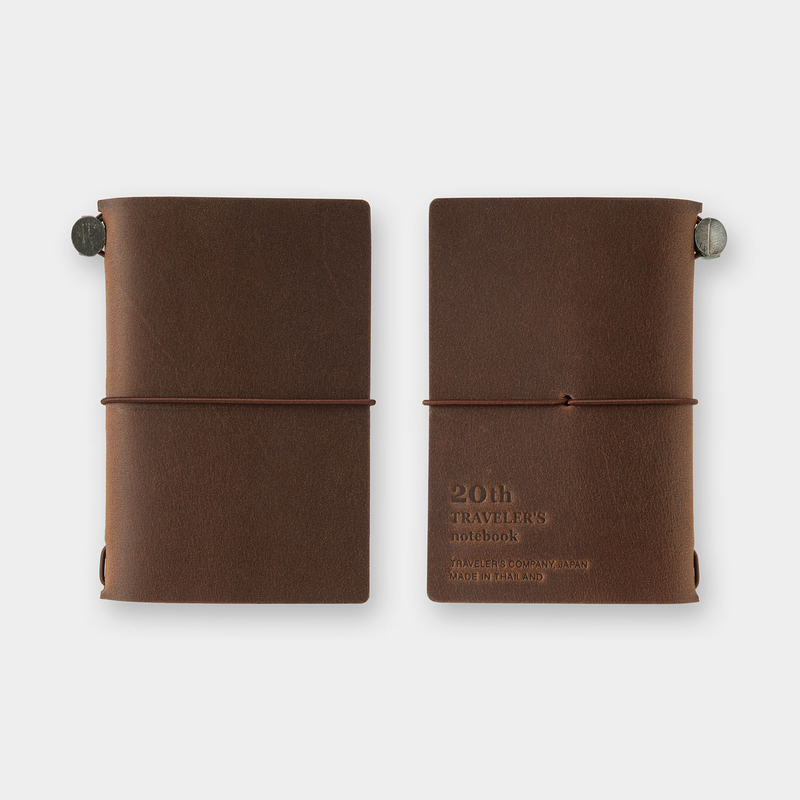 Traveler's Company Traveler's Notebook Card Size 20th Anniversary Set Brown