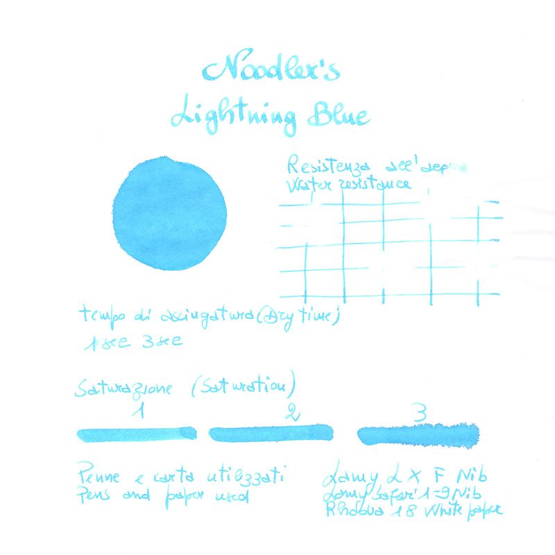 Noodler's Lightening Blue HL Ink Bottle 3 oz
