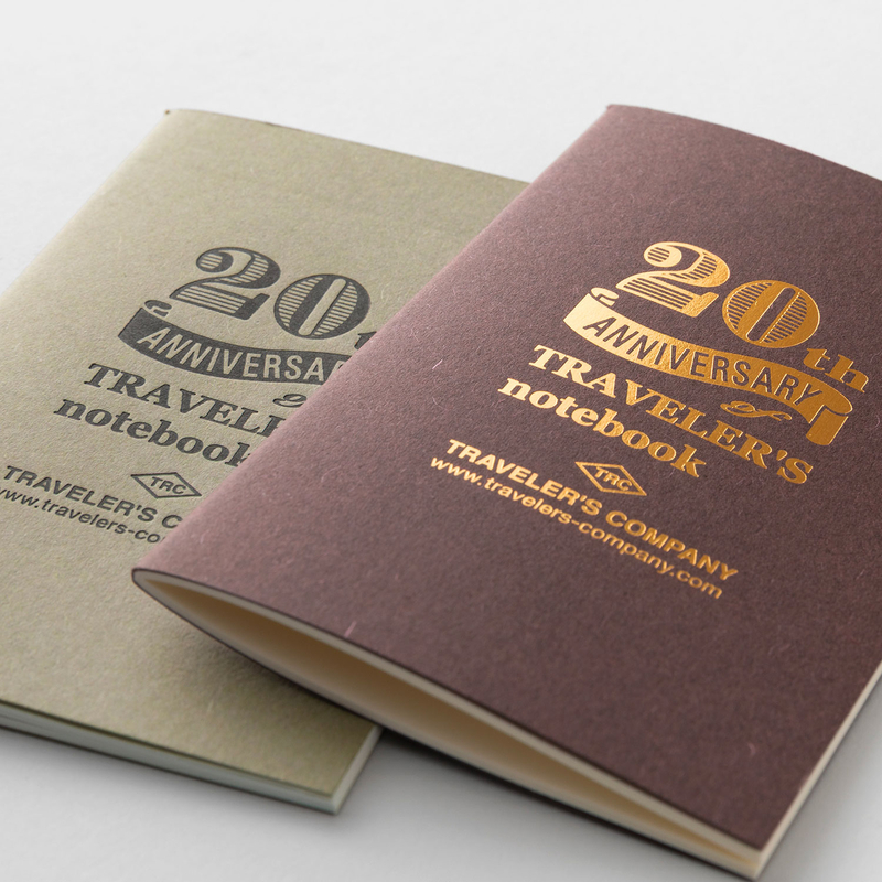 Traveler's Company Traveler's Notebook Card Size 20th Anniversary Set Nero