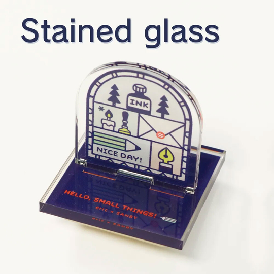 Sanby x Eric Small Things Acrylic Stand Stamp Stained Glass