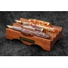 Galen Leather Galen Leather The Pen Bridge Wooden Pen Stand Mahogany