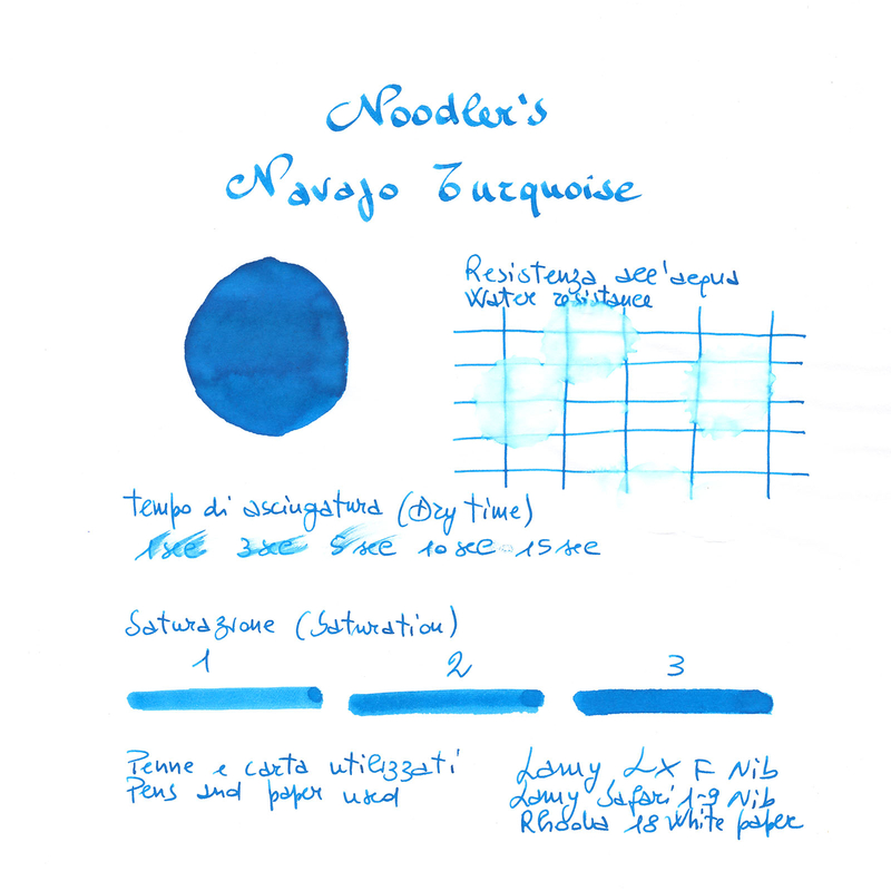 Noodler's Navajo Turquoise Ink Bottle 3 oz