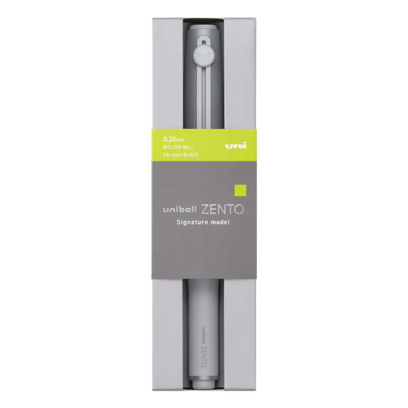 Uni Uni-ball Zento Signature Model 0.38 mm Penna Gel Silver