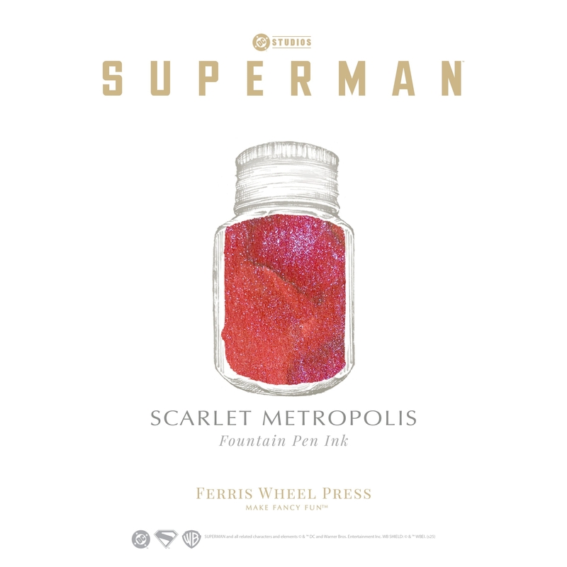 Ferris Wheel Press Ferris Wheel Press x Superman Scarlet Metropolis Inchiostro 28 ml