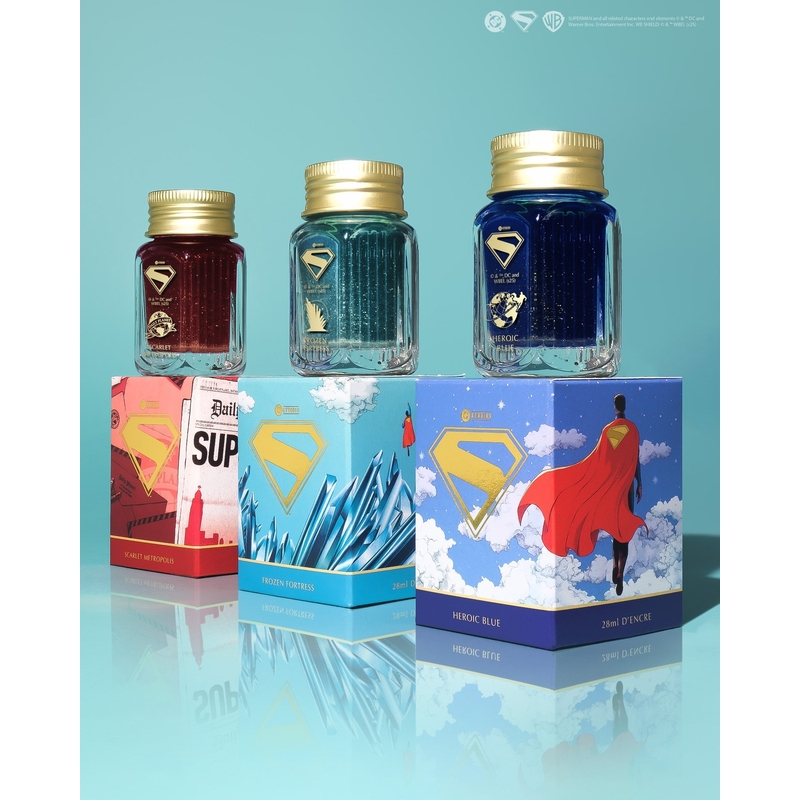 Ferris Wheel Press Ferris Wheel Press x Superman Scarlet Metropolis Ink Bottle 28 ml