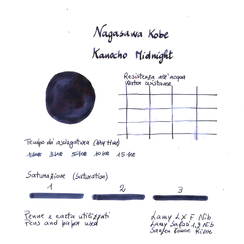 Nagasawa Nagasawa Kobe Monogatari Kanocho Midnight Inchiostro 50 ml