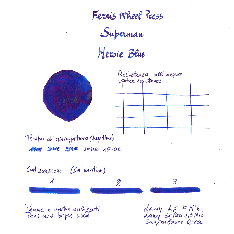 Ferris Wheel Press Ferris Wheel Press x Superman Heroic Blue Inchiostro 28 ml