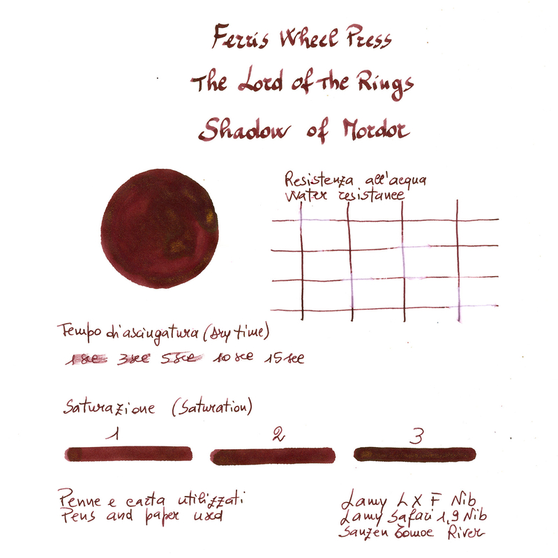 Ferris Wheel Press Ferris Wheel Press x The Lord of The Rings Shadows of Mordor Ink Bottle 28 ml