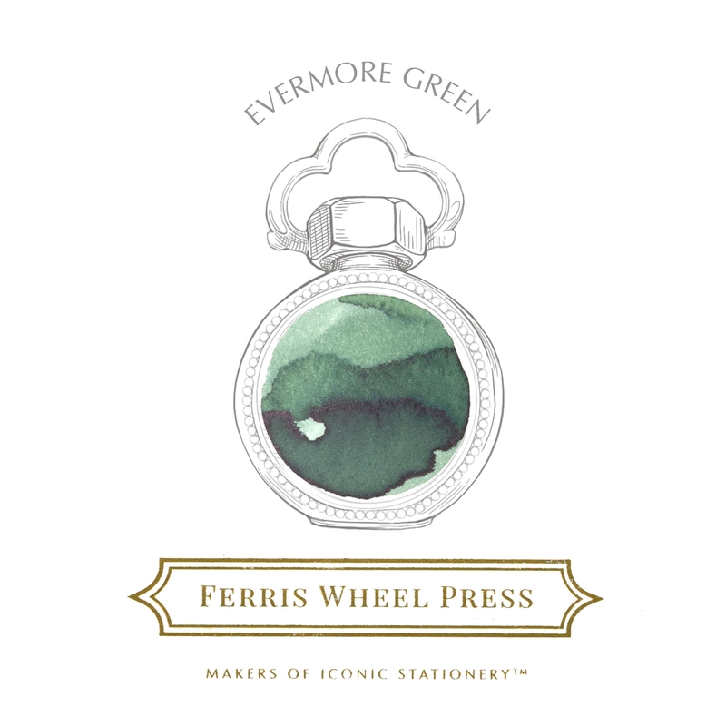 Ferris Wheel Press Ferris Wheel Press Evermore Green Ink Bottle 10 ml