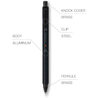 Uni Uni Kuru Toga Metal Portamine 0.3 mm Nocturne Black