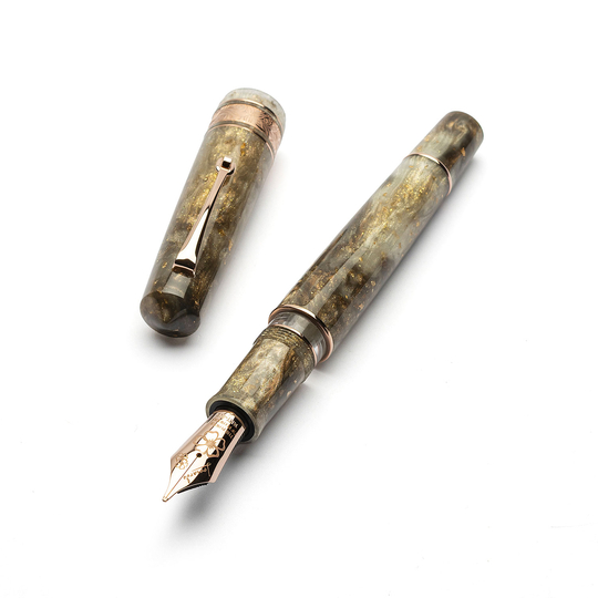 Leonardo Momento Zero Grande 2.0 Fountain Pen Chocolate Cosmos No. 8 Nib 14k Limited Edition