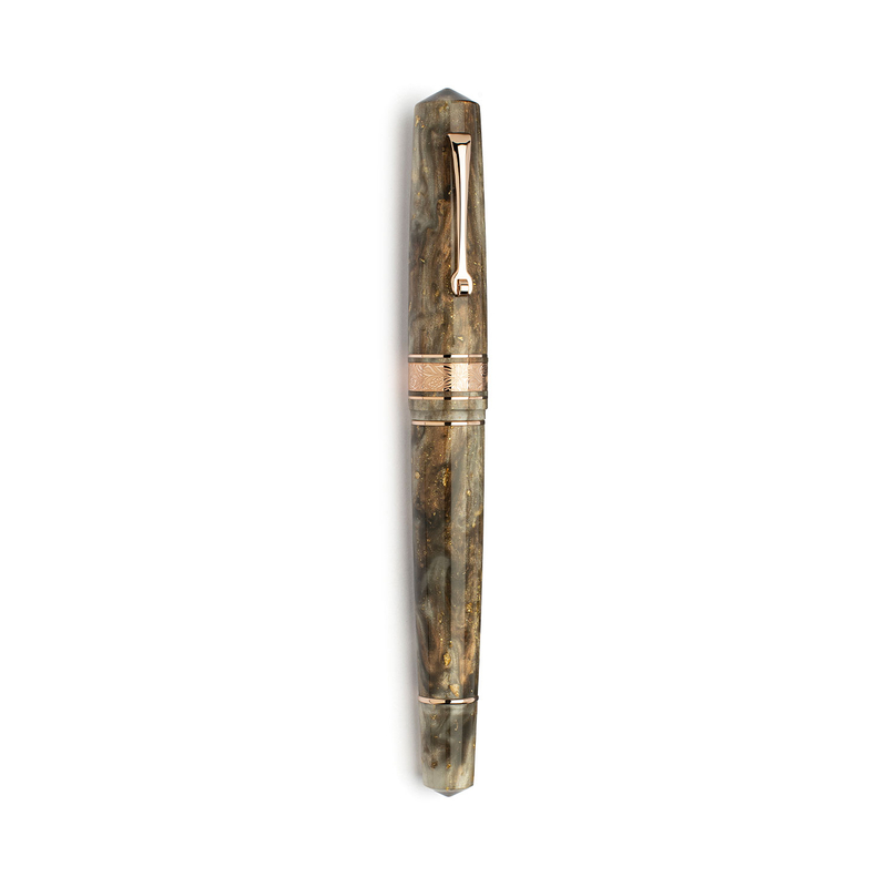 Leonardo Officina Italiana Leonardo Momento Zero Grande 2.0 Penna Stilografica Chocolate Cosmos 14k Edizione Limitata