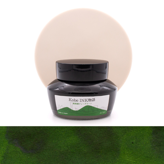 Nagasawa Kobe Monogatari Sorakuen Tea Green Ink Bottle 50 ml