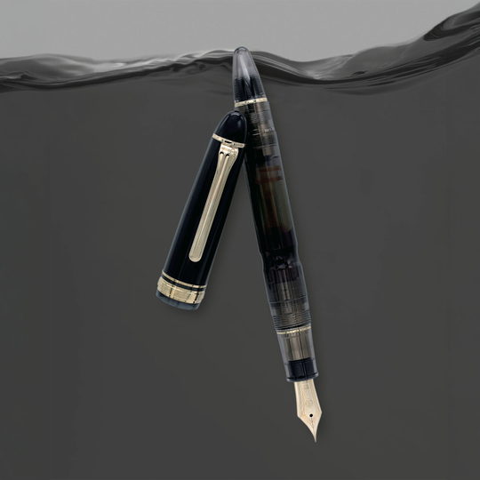 Sailor 1911 Realo 18k Penna Stilografica Clear Black