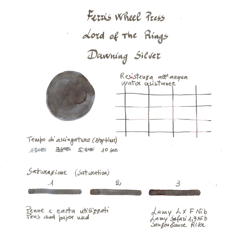 Ferris Wheel Press Ferris Wheel Press x The Lord of The Rings Dawning Silver Ink Bottle 28 ml