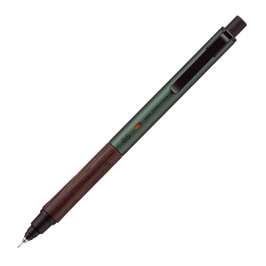Uni Kuru Toga Wood Mechanical Pencil 0.5 mm Forest Green