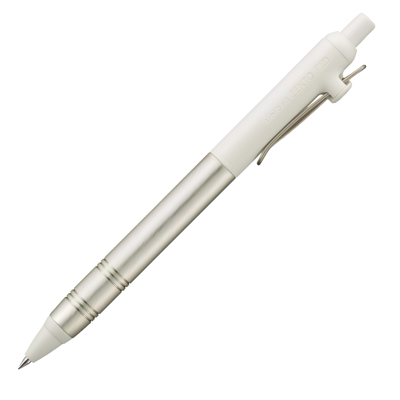 Uni Uni-ball Zento Flow 0.38 mm Gel Pen Birch White