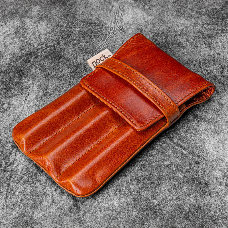 Galen Leather Galen Leather x Nock Co. Lookout Pen Case Deep Cognac