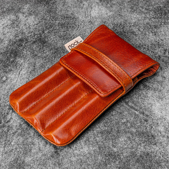 Galen Leather x Nock Co. Lookout Pen Case Deep Cognac