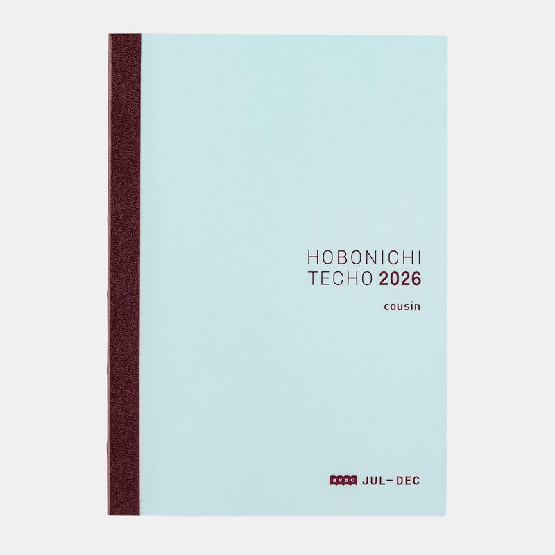Hobonichi Hobonichi Techo Cousin Avec Books 2026 Agenda A5 Giornaliera Luglio-Dicembre