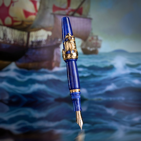 Nino Marino Signature Columbus Fountain Pen Gold Limited Edition