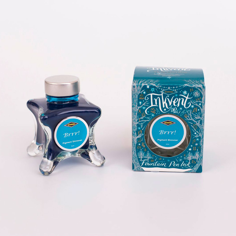 Diamine Diamine Inkvent Brrr! Inchiostro 50 ml Teal Edition Pigment Shimmer