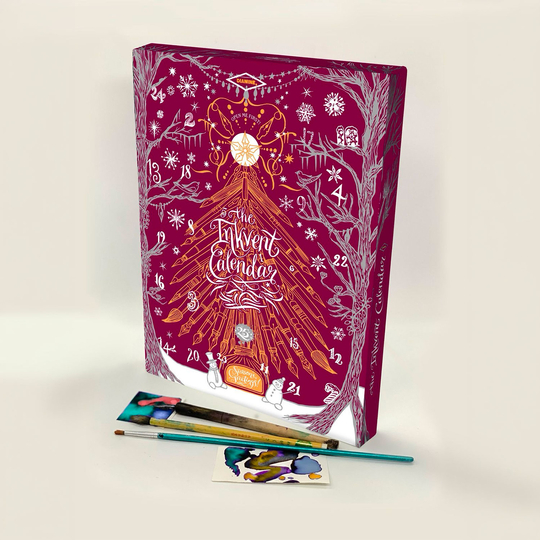 Diamine InkVent Calendar Burgundy Edition Calendario dell'Avvento 2026 con Inchiostri