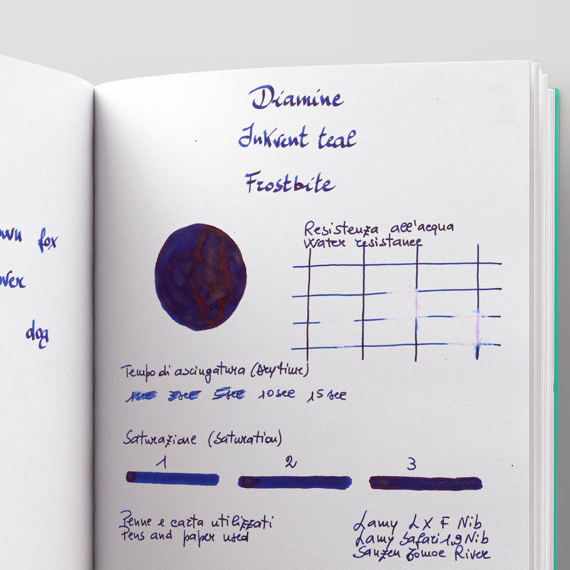 Diamine Diamine Inkvent Frostbite Ink Bottle 50 ml Teal Edition Shimmer