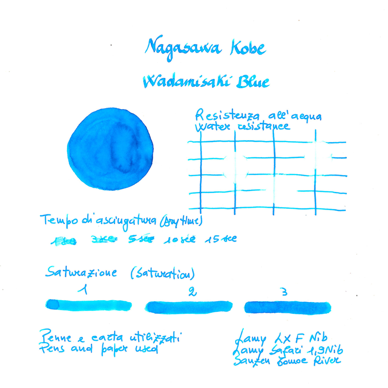 Nagasawa Nagasawa Kobe Monogatari Wadamisaki Blue Inchiostro 50 ml